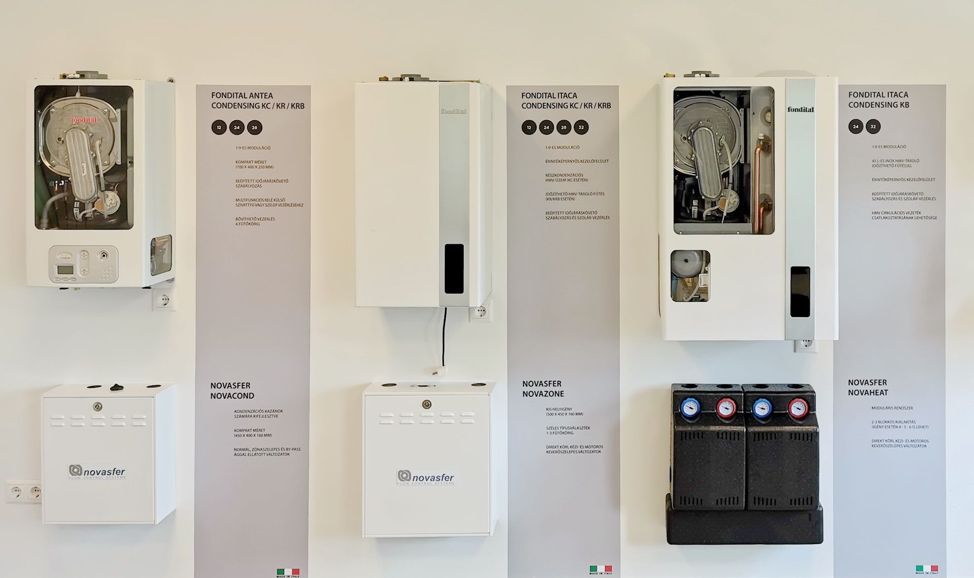 Kazáncsere Fondital kondenzációs kazánokkal és Novasfer modullal